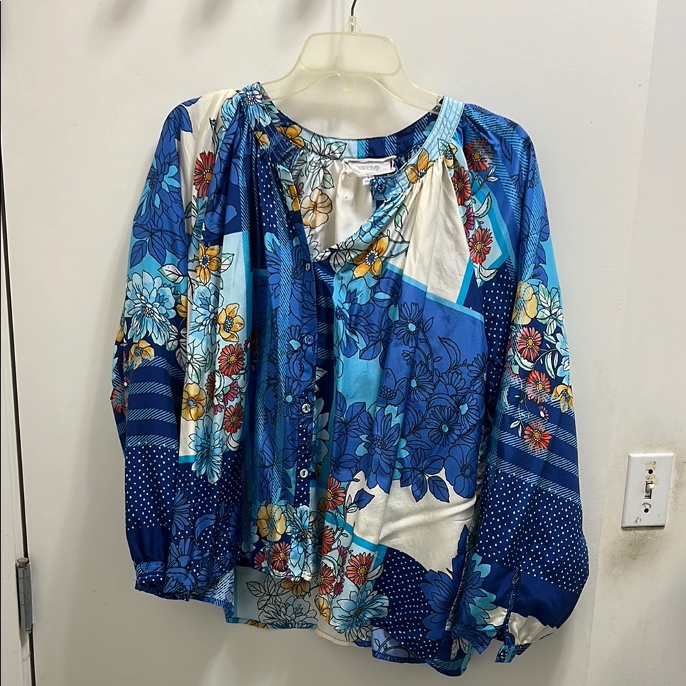Decorative Johnny Was Button Down Floral Top